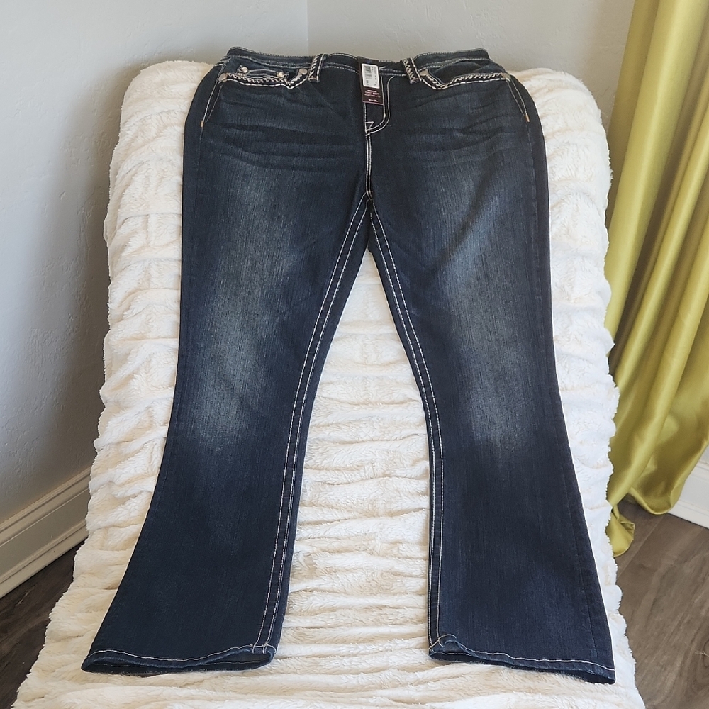 Miss Me Dark Blue Boot Cut Jeans